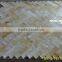 Hot Yellow Honey Onyx Polished Herringbone Onyx Mosaic Tiles on Sale