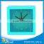 Promotional square shape silicone fancy mini desktop clock