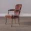 Solid wood chair geniune leather dining chair XJ6040-A