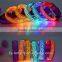 2016 wholesale led collar custom logo glowing in dark led collar