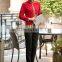 New Design Red Classic Restaurant Waitress Uniform