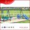 outdoor metal plastic swing with slide
