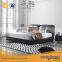 Super comfortable black leather bed
