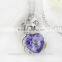 Top selling bear rhinestone necklace jewelry heart-shaped bear beautiful hot crystal necklace jewelry