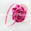 Satin Rolled Rose Headband,Headmade Flower Headband For Kids