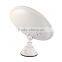 Round 5X magnification lighted makeup mirror with suction cup