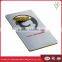 Stainless steel bottle opener business card with Logo