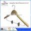 wooden clothes hanger with clips/natural color wood hanger