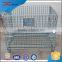 Industry portable collapsible galvanized rolling metal storage cage