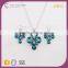 bule crystal stone necklace jewelry set with hanging earring top design for women from mid-night city collection series