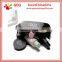 Zipper PU black waterproof cosmetic bag
