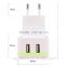 Wholesale Europe America Plug Portable Dual USB Wall Charger Mobile for iPhone1