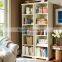 Hot Sale Laminate Narrow Bookcase Light Color Free Unit Bookcase MFC Display Cabinet