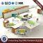 Modern Office Partition Modular Workstation With Metal Legs HX-PT003