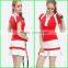 New style girls in short skirts or badminton clothing and badminton skirt with v neck made in China