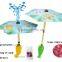 China surprise sweet Candy strong toys Waybuloo banana umbrella water gun 9pcs