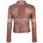 Europian Winter Latest Design Ladies Leather fashion Jackets