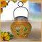 ceramic hanging lantern Led solar lights for garden ornaments