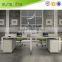 Space saving furniture 4 seat office workstation cubicle for staffs Simple style China supplier