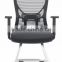 Black high back office mesh chair specification with no wheels FOH-XM2D