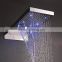 European in wall LED rainfall shower head set waterfall shower faucet kit hand shower valve bathroom accessories mixer