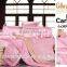 Professional Factory Sale! 4pcs lace printed raw silk duvet bedding set