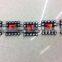 2017 New Fashion Red Rhinestone And Square Acrylic Chain for Shoe Decoration