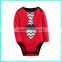 High quality autumn newborn soccer sport baby romper crotchless bodysuit