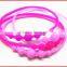FDA approved silicone material bead bracelet