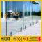 Glass swimming pool fence