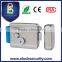 Stainless Steel brushed electrical rim lock with double cylinders