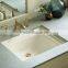 Modern Widespread Bathroom Three Holes Sink Faucet with Double Handles