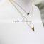 Multi Layered Gold Triangle Diamond Necklace 3 Strand Necklace Chain Pendant Necklace Layered Necklace Fashion Style Wholesale