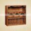Good Design Ash Wood Wall Cabinet with Small Pillars