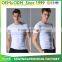New fashion men's 100% polyester short sleeve slim fit dry fit elastic sport t shirt
