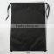 2015 New Products New Design Black Drawstring Satin Dust Bag For Shoes