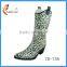 Pointe toe lady wellington boot rubber rain boot gumboot