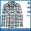 100% cotton yarn dyed flannel men's long sleeve soft stiff double collar dress shirt