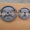 Hammertone Weight Plate/Hot Sale Grey Hammertone Cast Iron Weight Plate With Handles