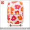 colorful plastic floral suitcase , flower pattern luggage