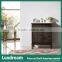 Brown Wooden Stain Bathroom Vanity Cabinet With Solid Wood Legs