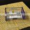 new arrival desktop square acrylic business card holder with lid