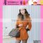 2015 New Style Woolen Europe Design Coat High Quality Casual Show Thin OEM Ladies Coat Model