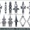 Iron gate spear point wrought iron ornaments