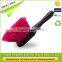 pvc bristle car wash brush, mini cleaning car wheel brush