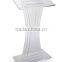 Acrylic Pulpit for Floor, Rubber Feet - Clear