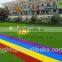 25mm height artificial rainbow grass turf wall