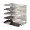 Contemporary metal 4-Compartment Vertical office file holders