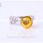 Women's 925 Sterling Silver Zirconia Leaf Ring Size Adjustable Essential Oil Silver Jewelery Ring