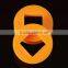 24X4mm pulley Belt Wheel orange for Toy Robot car model, Square hole